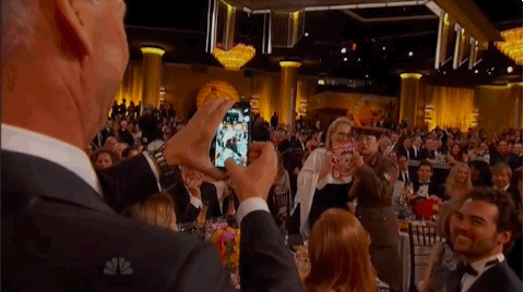 Benedict Cumberbatch faz photobomb na foto de Meryl Streep