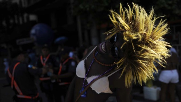 Desfile do bloco Cordão da Bola Preta no centro do Rio de Janeiro
