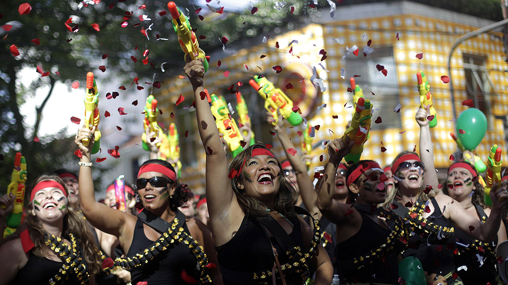 Bloco de carnaval 'Suvaco de Cristo', na zona Sul do Rio de Janeiro