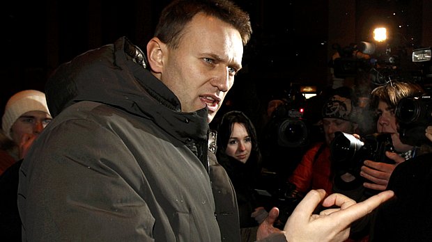 O conhecido blogueiro opositor russo Alexei Navalny