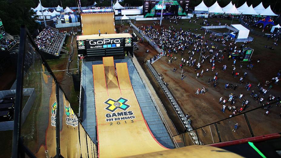 As bikes tomaram conta da mega rampa com o BMX Freestyle Big Air, no X-Games em Foz do Iguaçu