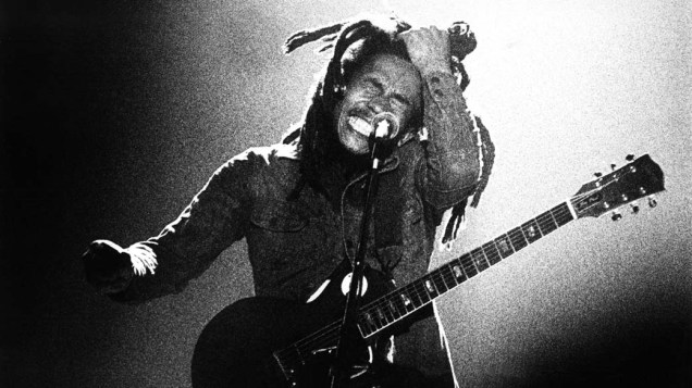 Bob Marley & The Wailers durante show em Hague, Holanda, 1976