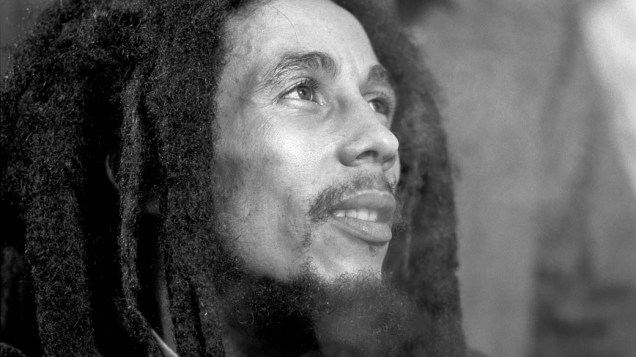 Bob Marley durante entrevista após show no teatro da Fox, em Atlanta, Estados Unidos, 1979
