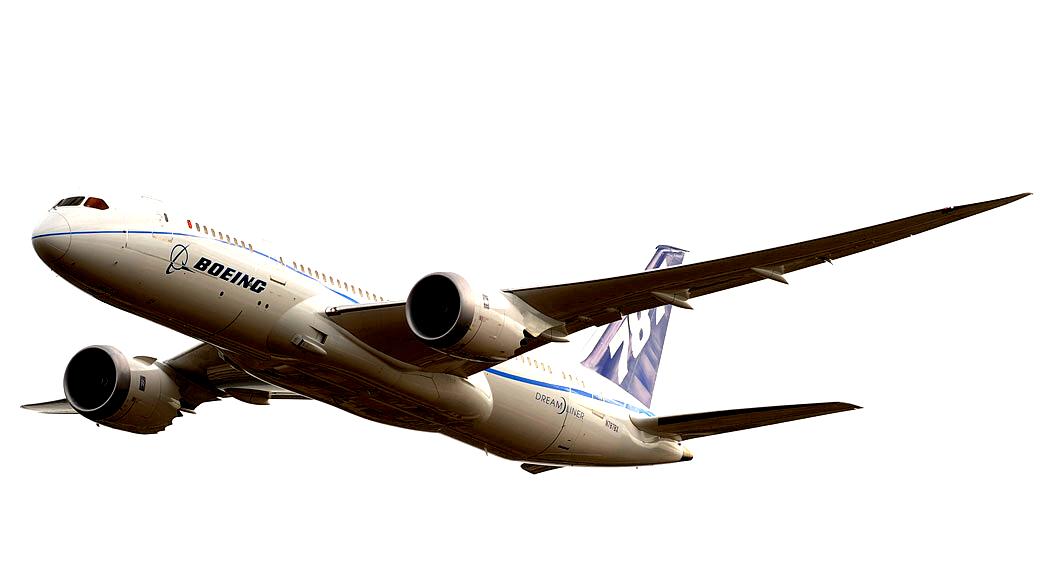 O Boeing 787 aterrissa pela primeira vez fora dos Estados Unidos, em Farnborough, perto de Londres