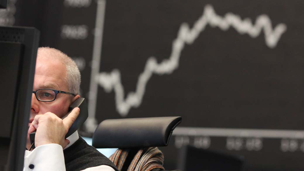 Gráfico na Bolsa de Valores de Frankfurt
