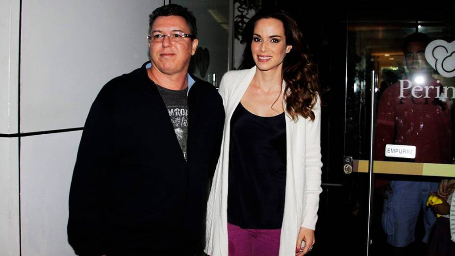 Ana Furtado e Boninho visitaram Angélica e Eva