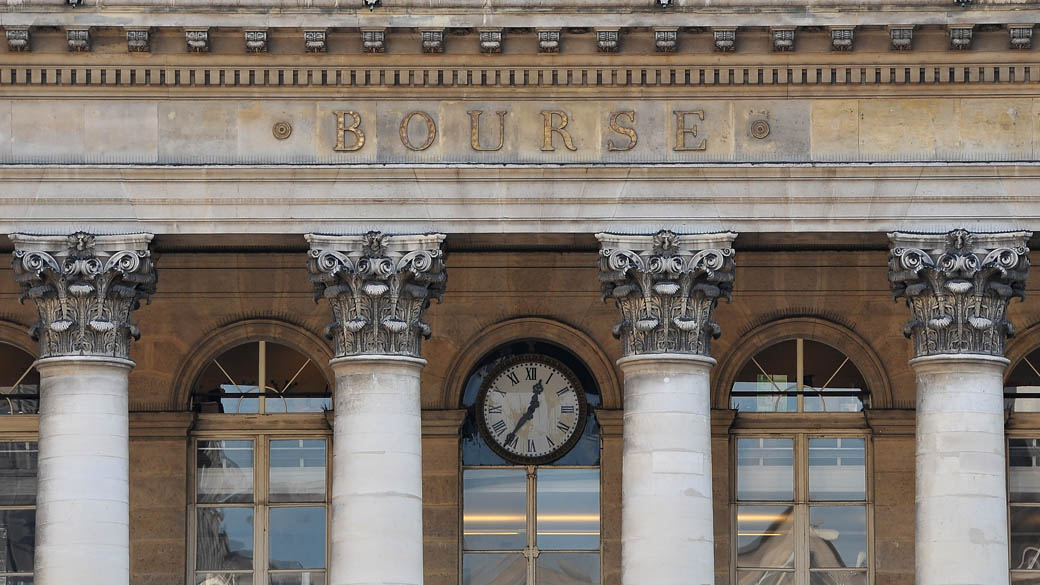 Fachada da Bolsa de Valores de Paris