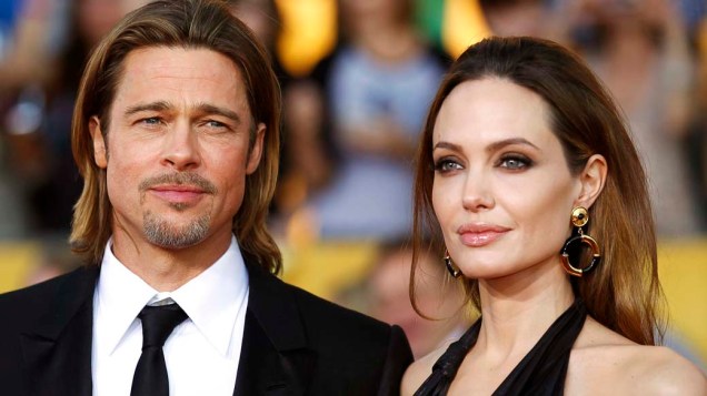 Brad Pitt e Angelina Jolie em premiação, nos Estados Unidos Brad Pitt e Angelina Jolie em premiação, nos Estados Unidos
