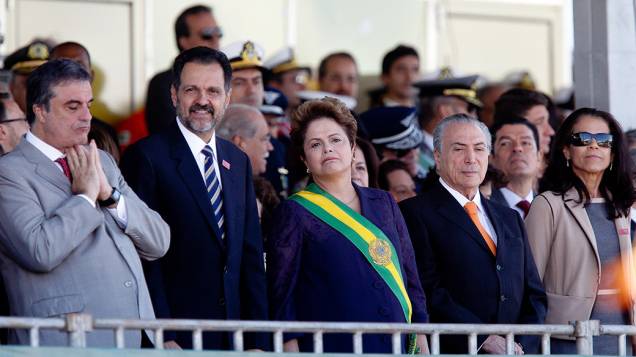  A presidente da República, Dilma Rousseff, participa do desfile cívico militar de 7 de Setembro, realizado na Esplanada dos Ministérios, em Brasília - 07/09/2014
