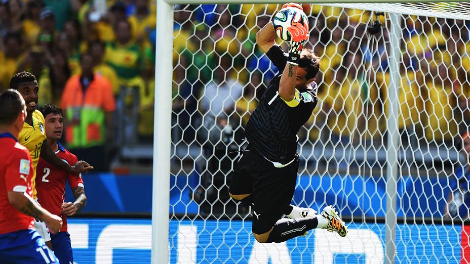 Partida entre Brasil e Chile no Mineirão