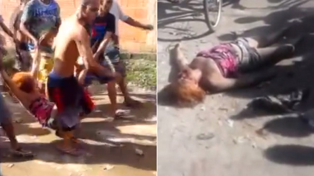 Mulher agredida pela população após suspeita de prática de magia negra no Guarujá