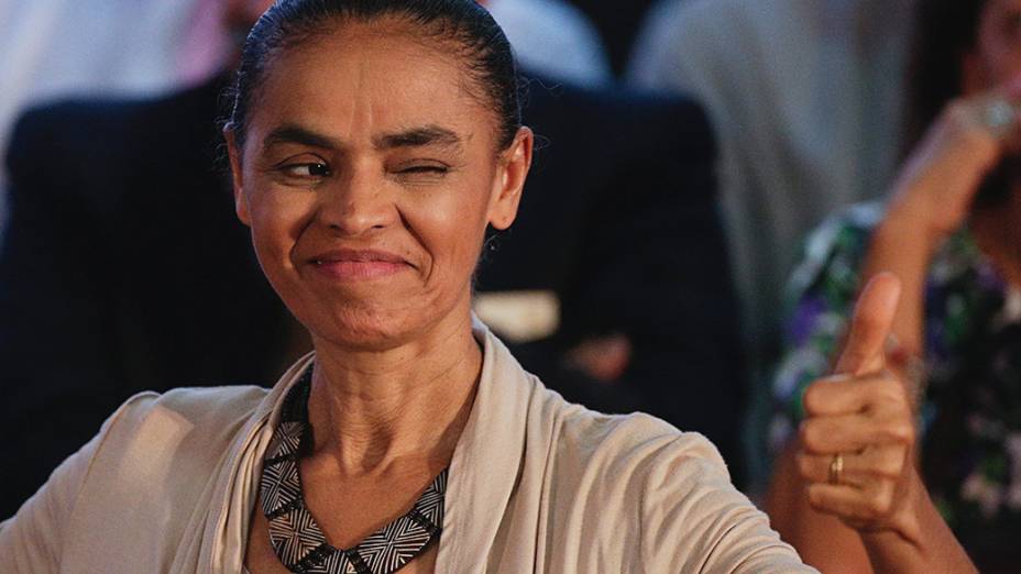 Marina Silva foi confirmada como vice de Eduardo Campos durante cerimônia do PSB em Brasília