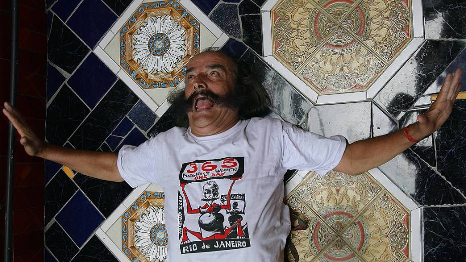 Artista plástico chileno, Jorge Selarón em novembro de 2007