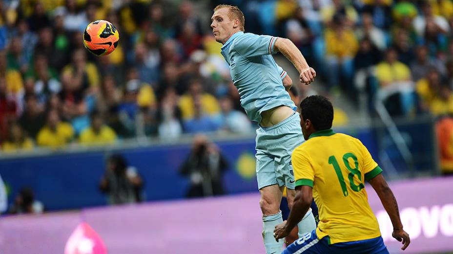 Partida entre Brasil x França, amistoso de preparação para a Copa das Confederações realizada no Arena do Grêmio