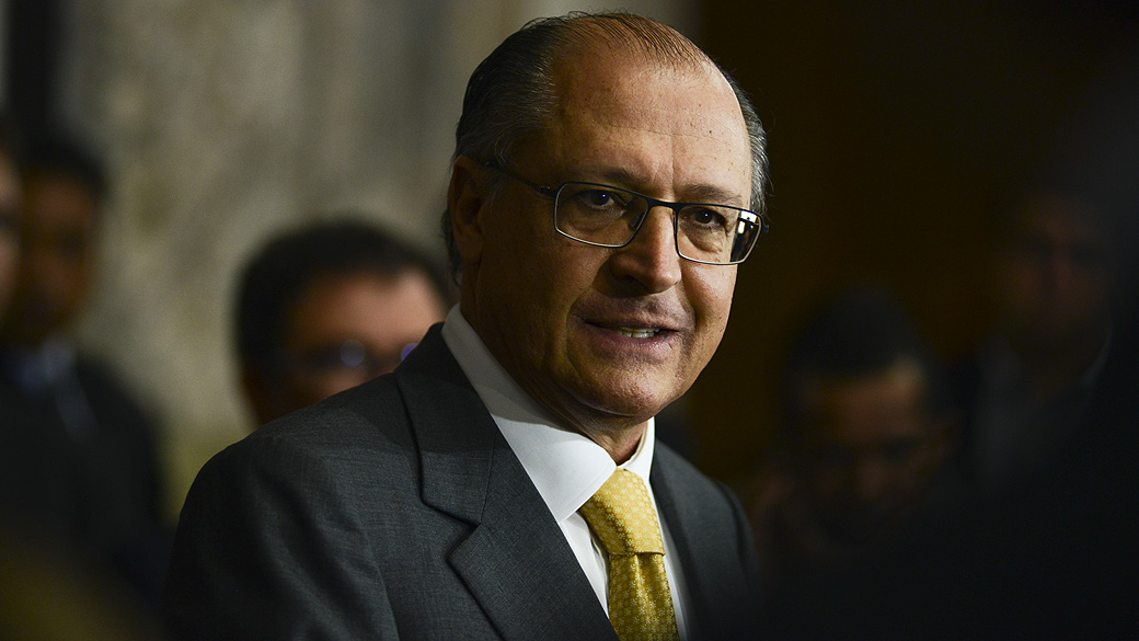 O governador de São Paulo, Geraldo Alckmin: transporte até o estádio está garantido