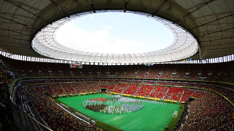 Brasil vence o Japão na abertura da Copa das confederações no estádio Mané Garrincha, em Brasília