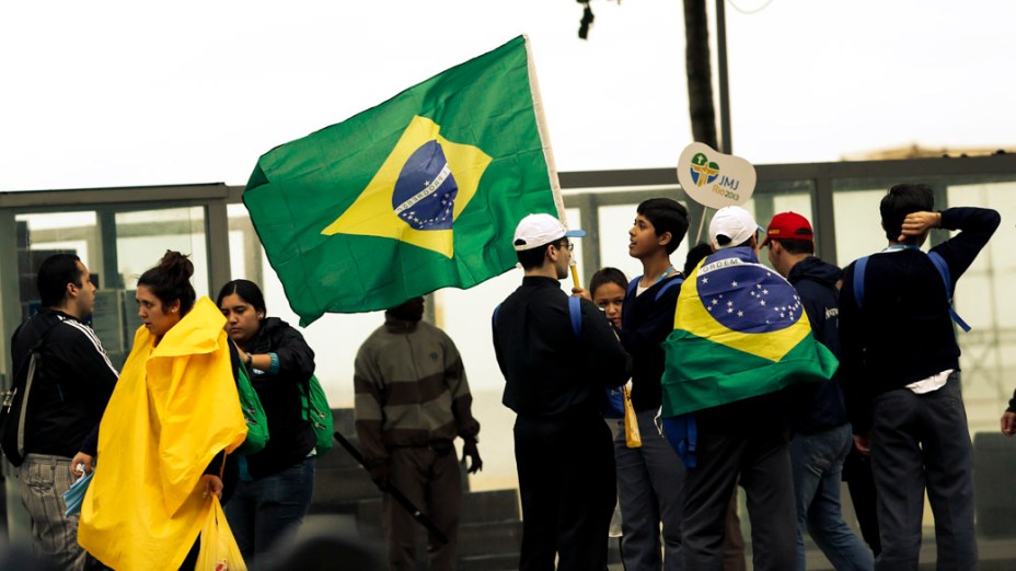 Religiosos de diferentes países ocupam as ruas do Rio, durante a visita do Papa na Jornada Mundial da Juventude
