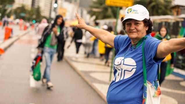 Religiosos de diferentes países ocupam as ruas do Rio, durante a visita do Papa na Jornada Mundial da Juventude