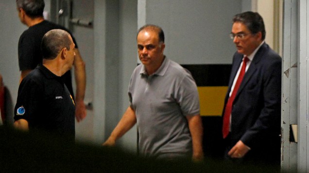 Marcos Valério, considerado o "operador do mensalão",  se entregou na Superintendência da Polícia Federal em Belo Horizonte