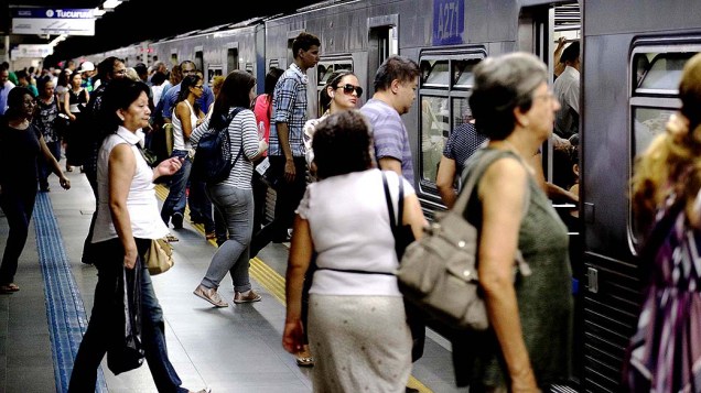 Movimentação de passageiros na Estação Tucuruvi do Metrô de São Paulo