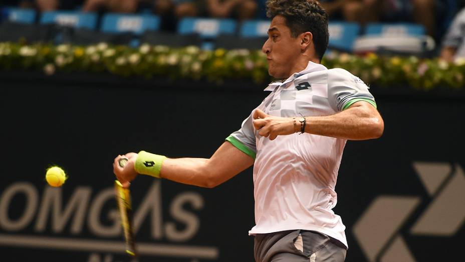 Almagro derrota Robredo e vai às quartas no Brasil Open 2015, no Ginásio do Ibirapuera em São Paulo (SP)