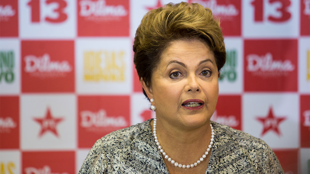 Dilma concede entrevista no Hotel Windsor no Rio de Janeiro, onde se prepara para o ultimo debate na TV Globo