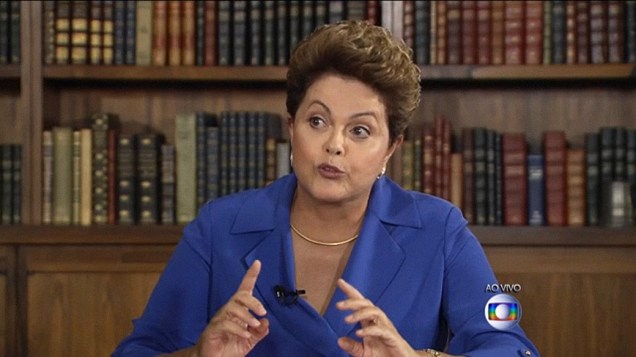 Presidente Dilma Rousseff é entrevistada no Jornal Nacional