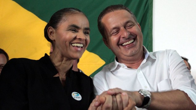 A ex-senadora Marina Silva concede entrevista coletiva no Hotel Nacional, em Brasília, para anunciar sua filiação ao PSB; ela concorrerá à presidência da República, em 2014, ao lado do governador de Pernambuco, Eduardo Campos