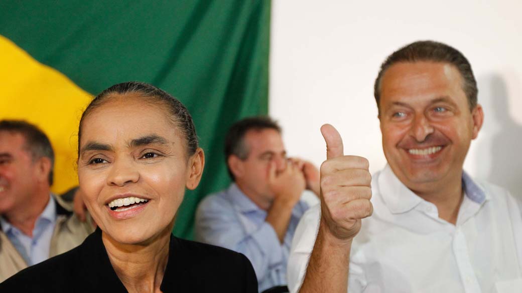 A ex-senadora Marina Silva e o governador de Pernambuco, Eduardo Campos. Rede recusou cargos