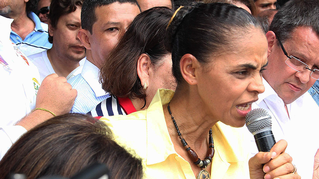 A candidata à Presidência da República, Marina Silva (PSB), faz campanha em Brumado interior da Bahia