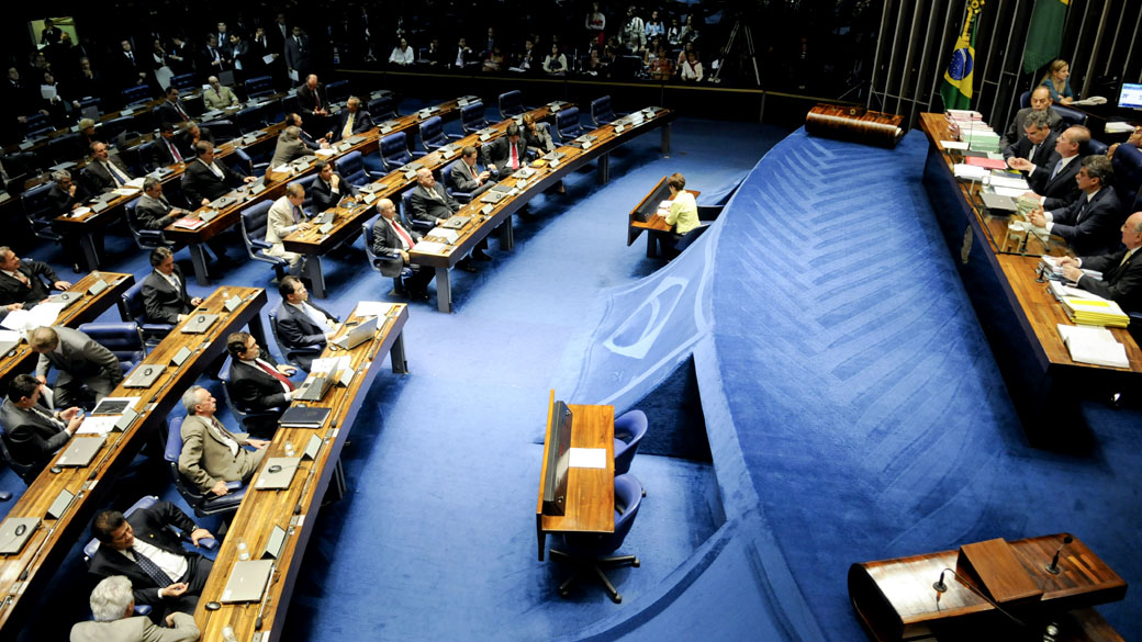 Plenário do Senado durante sessão deliberativa