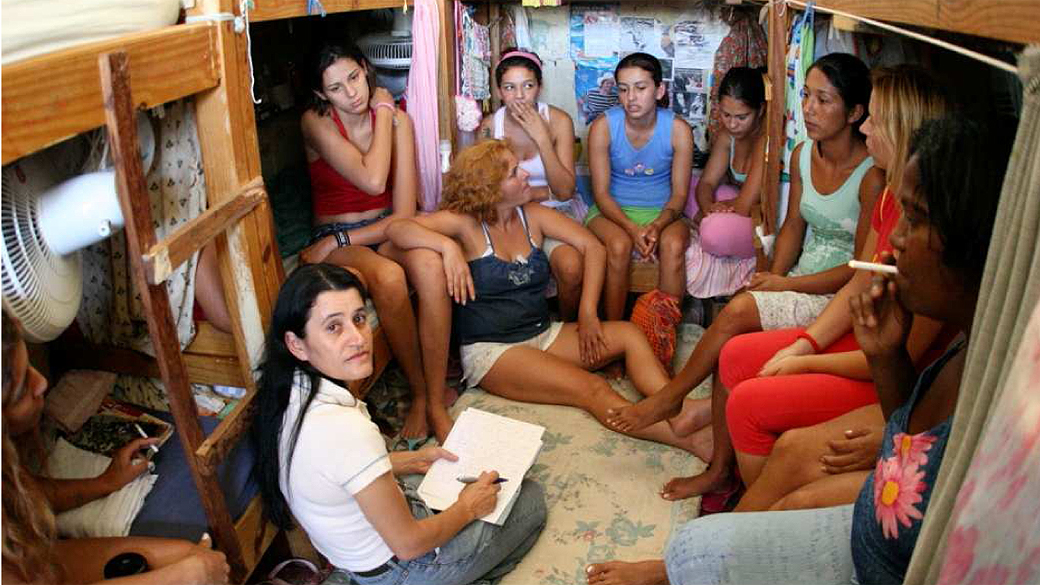 Detentas no Presídio Feminino de Florianópolis (SC)