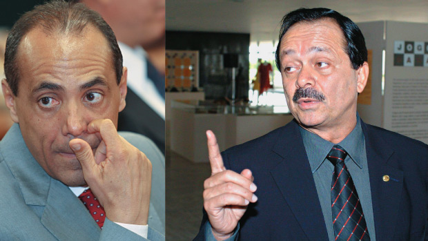 O presidente da Conab, Evangevaldo Moreira (à esq.), e o deputado Jovair Arantes, seu padrinho: emissário e mandante em pedido de dinheiro