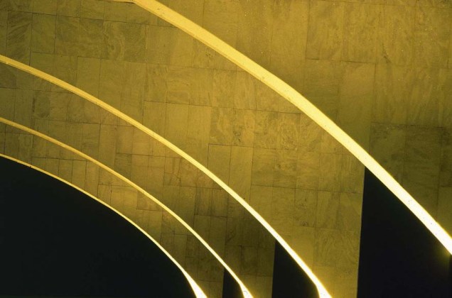 Detalhe da arquitetura do Palácio do Planalto, em Brasília