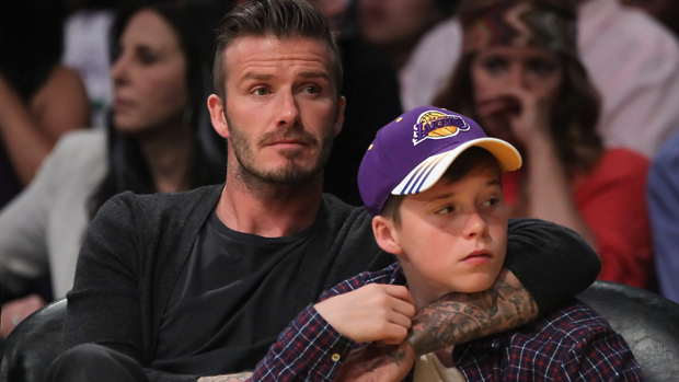 David Beckham e seu filho, Brooklyn