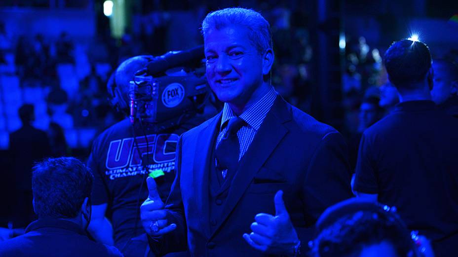 Bruce Buffer durante o UFC Jaraguá do Sul, em Santa Catarina