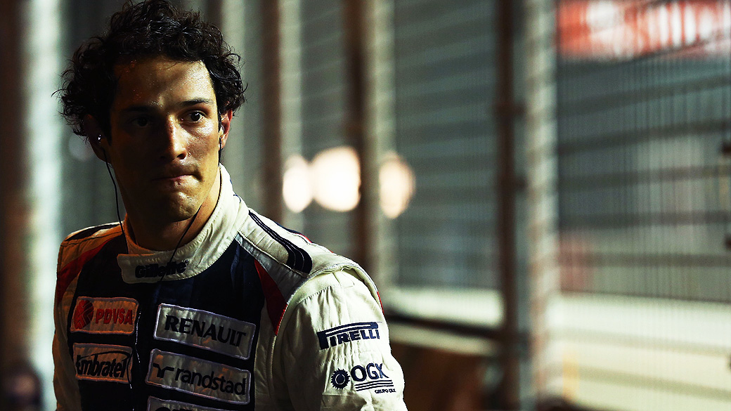 Bruno Senna durante o GP da Cingapura, em 2012