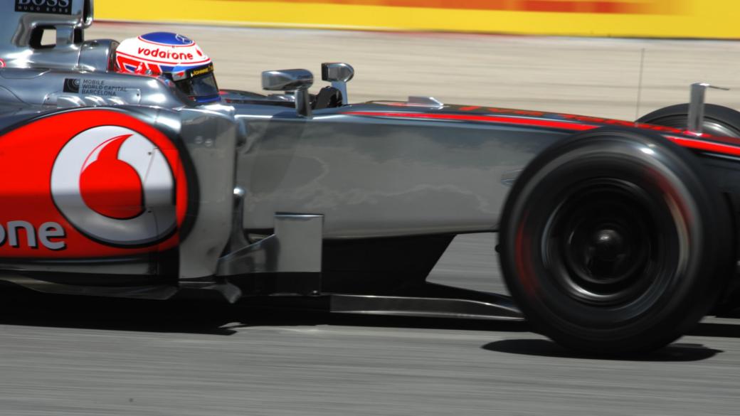 Jenson Button, da McLaren, durante treino livre para o GP da Espanha
