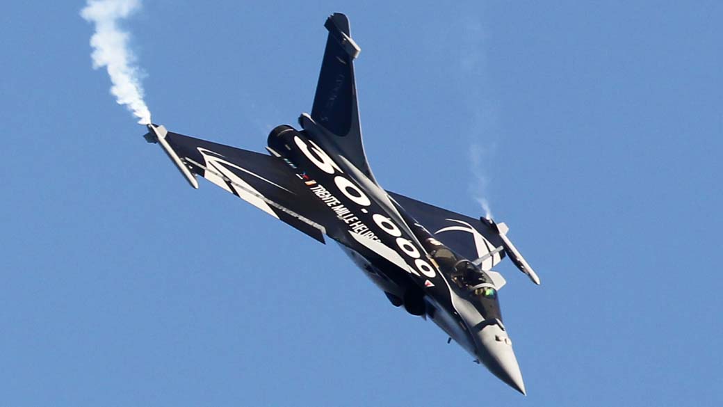 O caça Rafale, fabricado pela francesa Dassault