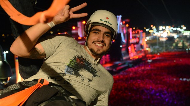 Caio Castro durante o Rock in Rio 2013