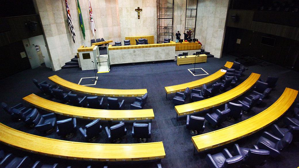 Plenário da Câmara Municipal de São Paulo: vereadores têm 'muito trabalho'