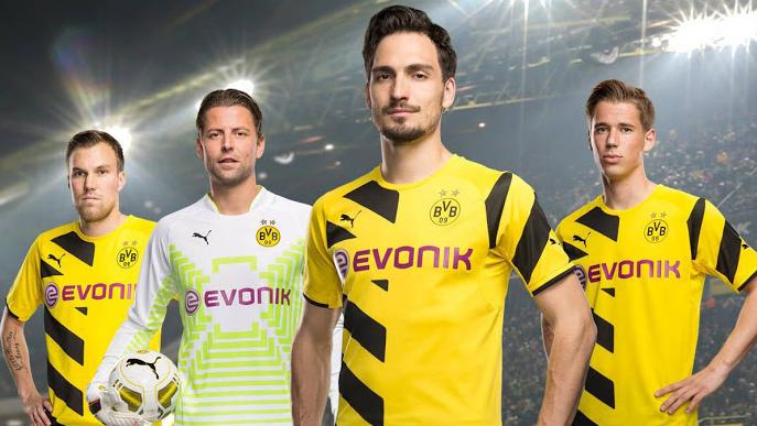 O Borussia Dortmund terá um uniforme bem diferente da última temporada