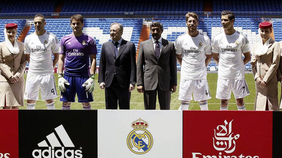 O Real Madrid apresentou nesta quinta-feira (30) suas novas camisas