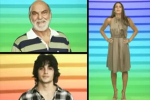 Frame do vídeo de 45 anos da Globo