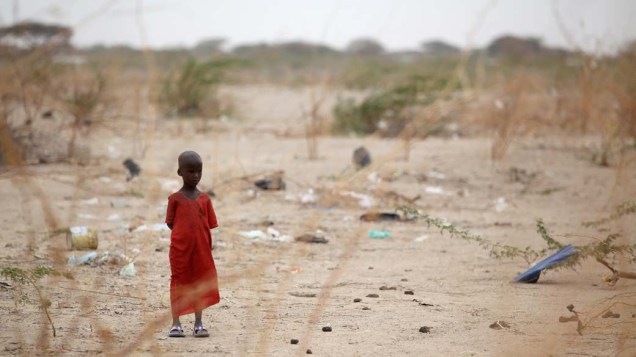 Criança em Dagahaley, no campo de refugiados de Dadaab, Quênia