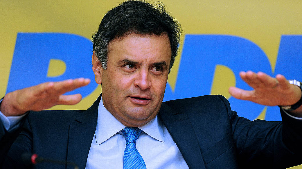 Pré-candidato do PSDB à Presidência da República, Aécio Neves