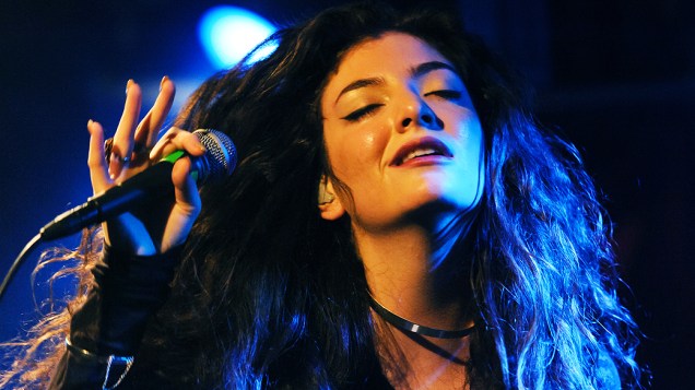 A cantora Lorde durante show em Londres