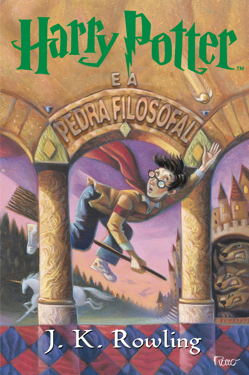 Capa da edição brasileira de 'Harry Potter e a Pedra Filosofal'