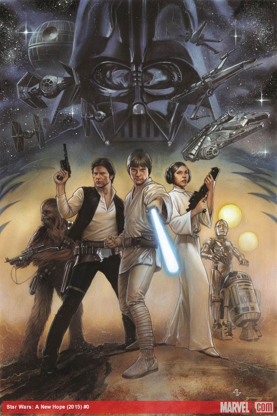 Capa da nova edição de da HQ 'Star Wars: Episódio IV – Uma Nova Esperança'