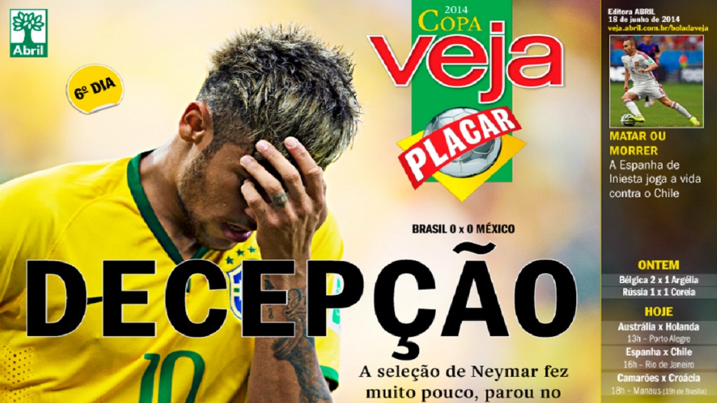 Capa da edição de VEJA PLACAR desta quarta-feira (18)